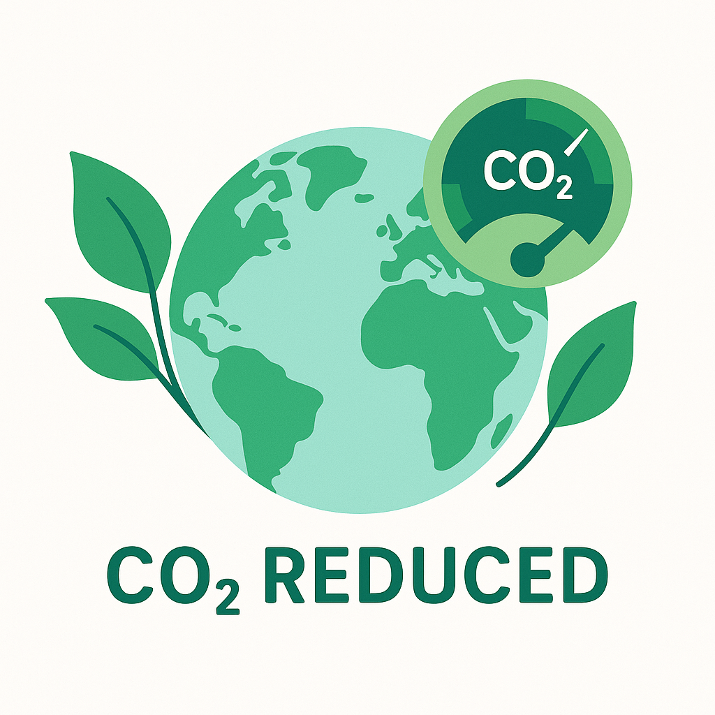 Reducción de CO₂ e impacto ambiental